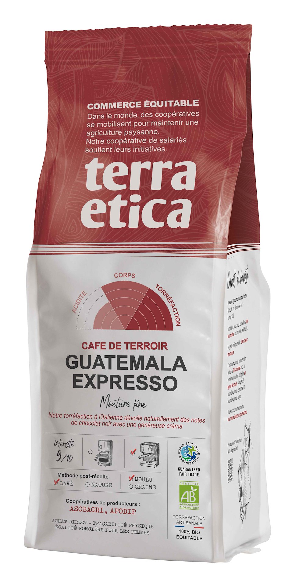 KAWA MIELONA ARABICA 100 % ESPRESSO GWATEMALA FAIR TRADE BIO 250 g - CAFE MICHEL