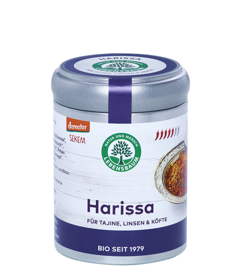 MIESZANKA PRZYPRAW HARISSA DEMETER BIO 70 g - LEBENSBAUM