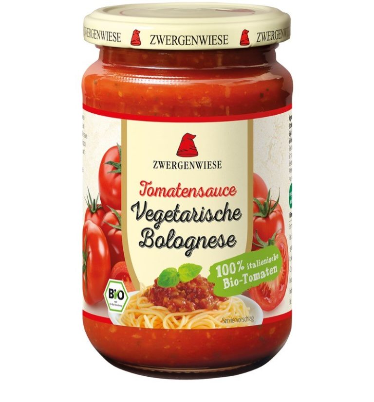 SOS BOLOGNESE WEGAŃSKI BEZGLUTENOWY BIO 340 ml - ZWERGENWIESE