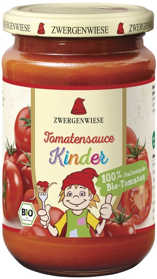 SOS POMIDOROWY DLA DZIECI BEZGLUTENOWY BIO 340 ml - ZWERGENWIESE