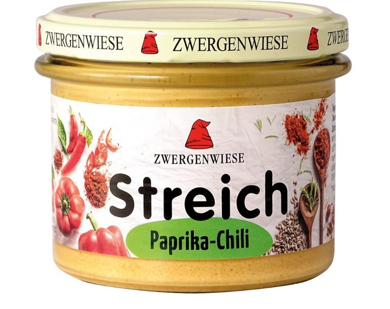PASTA SŁONECZNIKOWA Z PAPRYKĄ BEZGLUTENOWA  BIO 180 g - ZWERGENWIESE