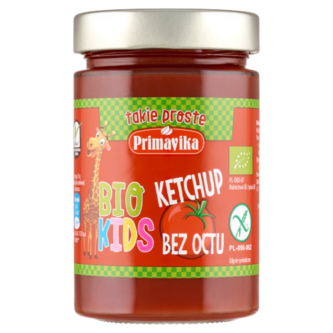 KETCHUP BEZ OCTU DLA DZIECI BEZGLUTENOWY BIO 315 g - PRIMAVIKA (PRIMAECO) (BIO KIDS)