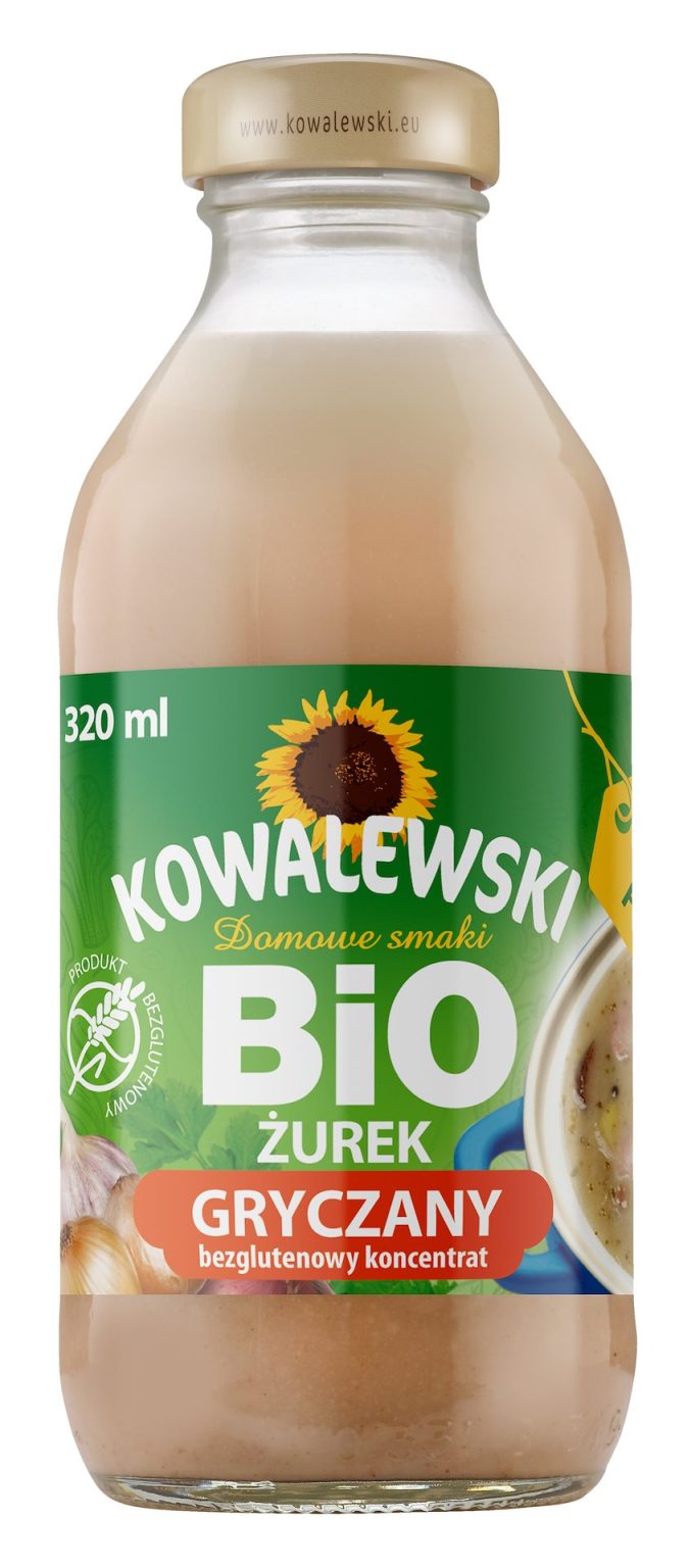 ŻUREK GRYCZANY BEZGLUTENOWY KONCENTRAT BIO 320 ml - KOWALEWSKI