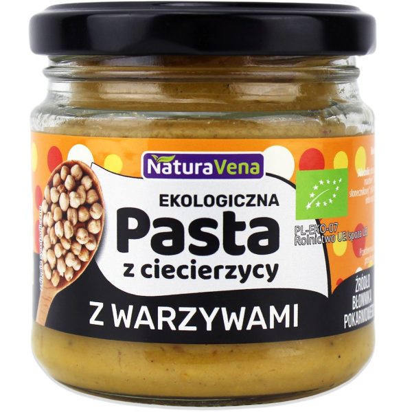 PASTA WARZYWNA Z CIECIERZYCĄ BIO 185 g - NATURAVENA