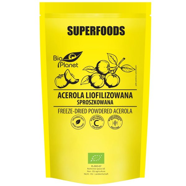 ACEROLA SPROSZKOWANA LIOFILIZOWANA BIO 100 g - BIO PLANET