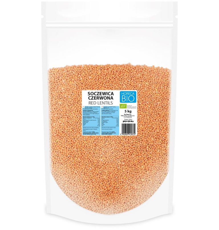 SOCZEWICA CZERWONA BIO 5 kg - HORECA