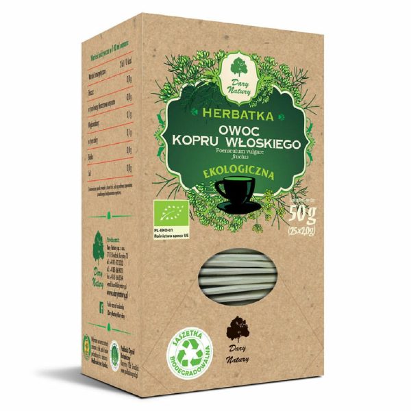 HERBATKA Z OWOCU KOPRU WŁOSKIEGO BIO (25 x 2 g) 50 g - DARY NATURY
