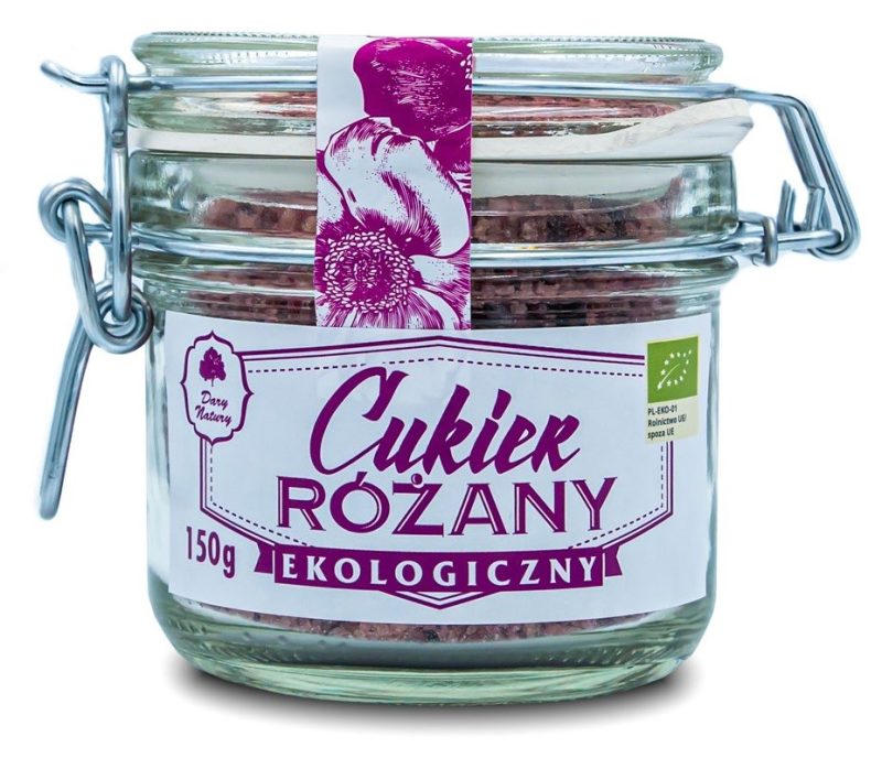 CUKIER RÓŻANY BIO 150 g - DARY NATURY