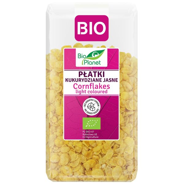 PŁATKI KUKURYDZIANE JASNE BIO 250 g - BIO PLANET
