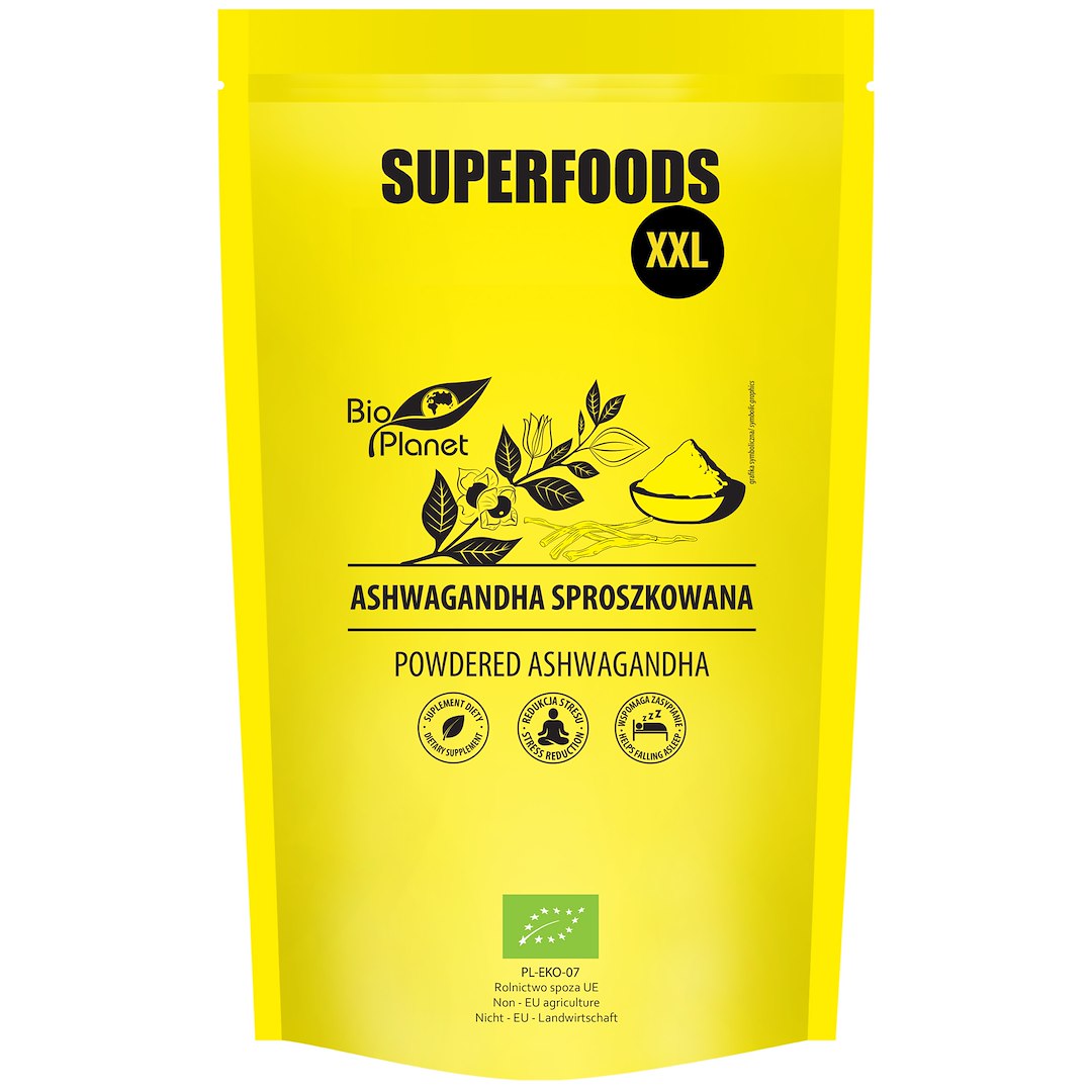 ASHWAGANDHA SPROSZKOWANA BIO 500 g - BIO PLANET
