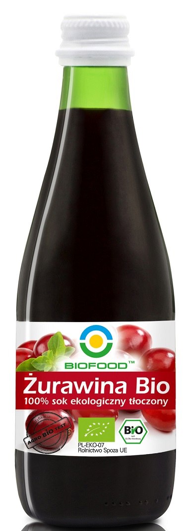 SOK Z ŻURAWINY NFC BEZGLUTENOWY BIO 300 ml - BIO FOOD