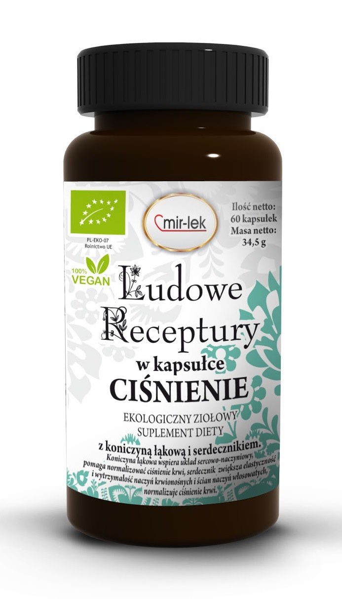 KAPSUŁKI NA CIŚNIENIE KRWI BIO 60 szt. (27 g) - MIR-LEK (LUDOWE RECEPTURY)