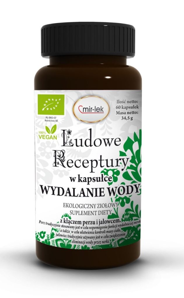 KAPSUŁKI NA WYDALANIE WODY BIO 60 szt. (30,6 g) - MIR-LEK (LUDOWE RECEPTURY)