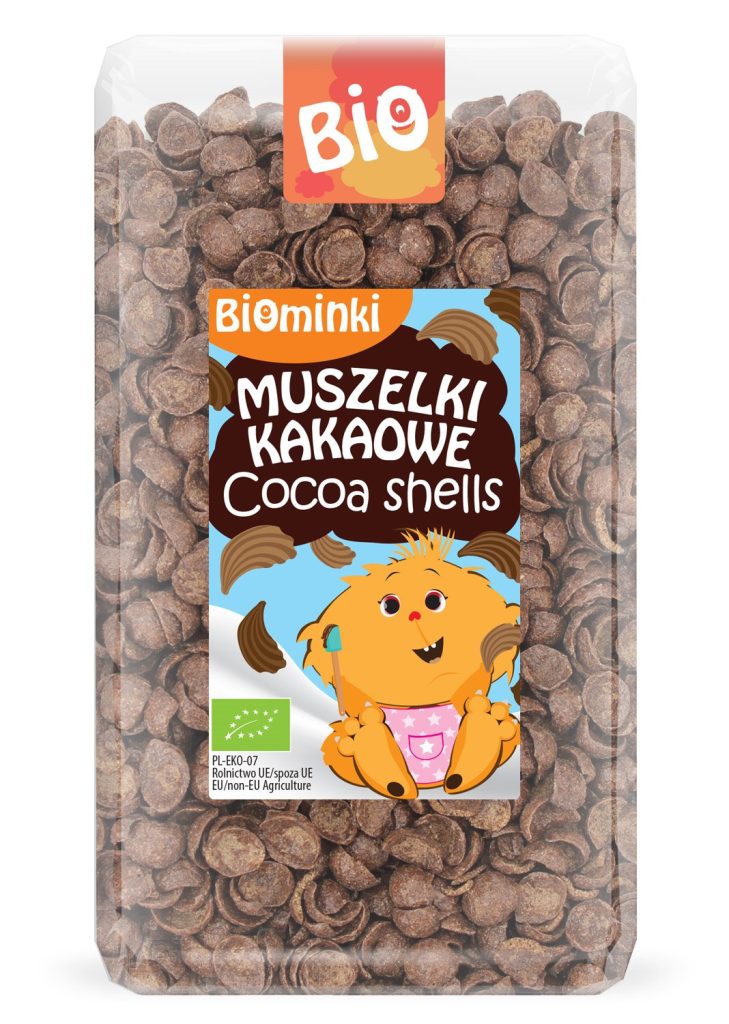MUSZELKI O SMAKU CZEKOLADOWYM BIO 300 g - BIOMINKI
