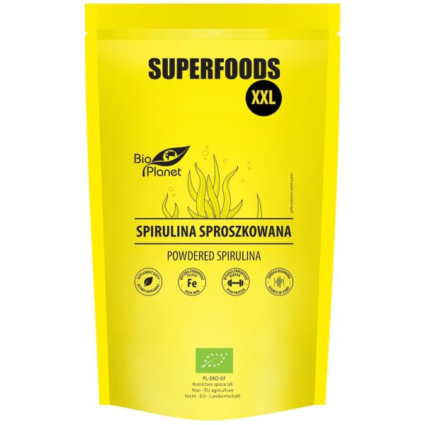 SPIRULINA SPROSZKOWANA BIO 600 g - BIO PLANET