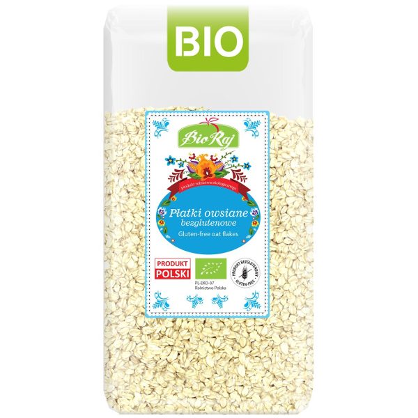 PŁATKI OWSIANE BEZGLUTENOWE BIO 350 g - BIO RAJ
