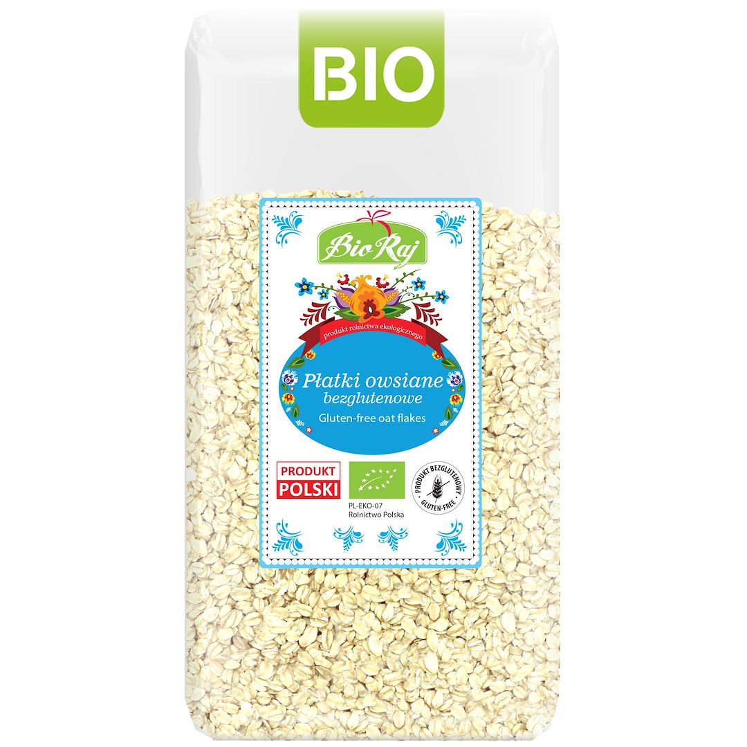 PŁATKI OWSIANE BEZGLUTENOWE BIO 350 g - BIO RAJ