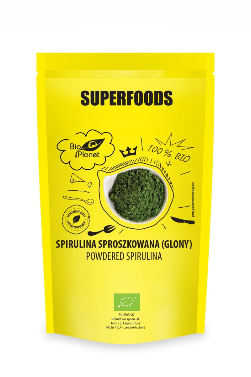 SPIRULINA SPROSZKOWANA BIO 200 g - BIO PLANET