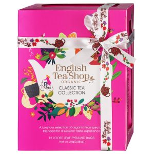 KOLEKCJA HERBAT I HERBATEK KLASYCZNYCH BIO PIRAMIDKI (CLASSIC – 12 SMAKÓW) (12 x 2 g) 24 g - ENGLISH TEA SHOP ORGANIC