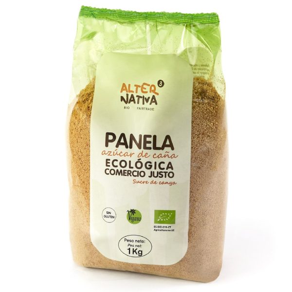 CUKIER TRZCINOWY PANELA BEZGLUTENOWY BIO 1 kg - ALTERNATIVA
