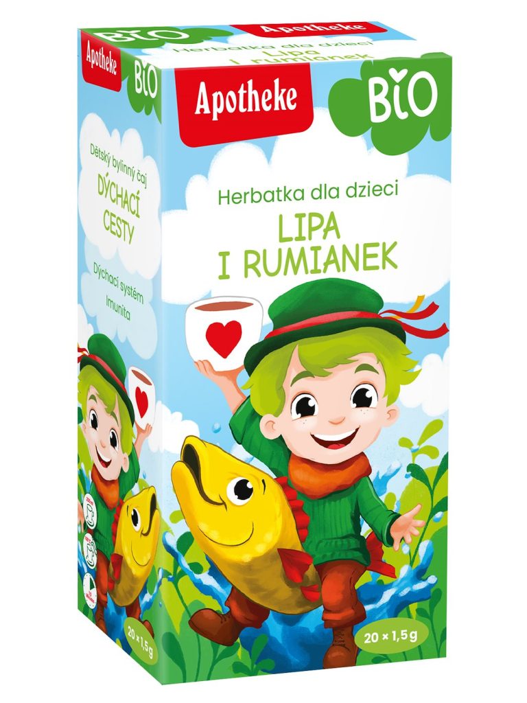 HERBATKA DLA DZIECI - LIPA, CZARNY BEZ, RUMIANEK PO 9 MIESIĄCU BIO (20 x 1,5 g) 30 g - APOTHEKE