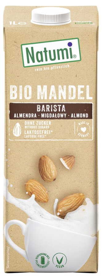 NAPÓJ MIGDAŁOWY BARISTA NIE ZAWIERA CUKRÓW BIO 1 L - NATUMI