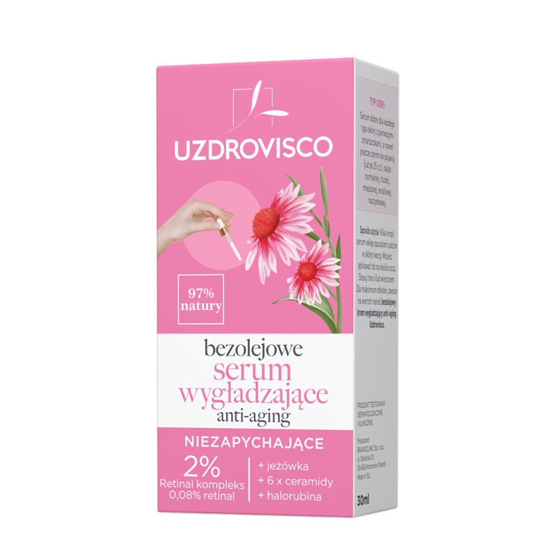 SERUM DO TWARZY WYGŁADZAJĄCE ANTI-AGING 30 ml - UZDROVISCO (BEZOLEJOWA) - Image 2