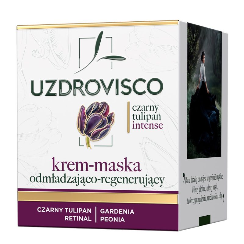 KREM - MASKA DO TWARZY ODMŁADZAJĄCO - REGENERUJĄCA 50 ml - UZDROVISCO (CZARNY TULIPAN INTENSE) - Image 3