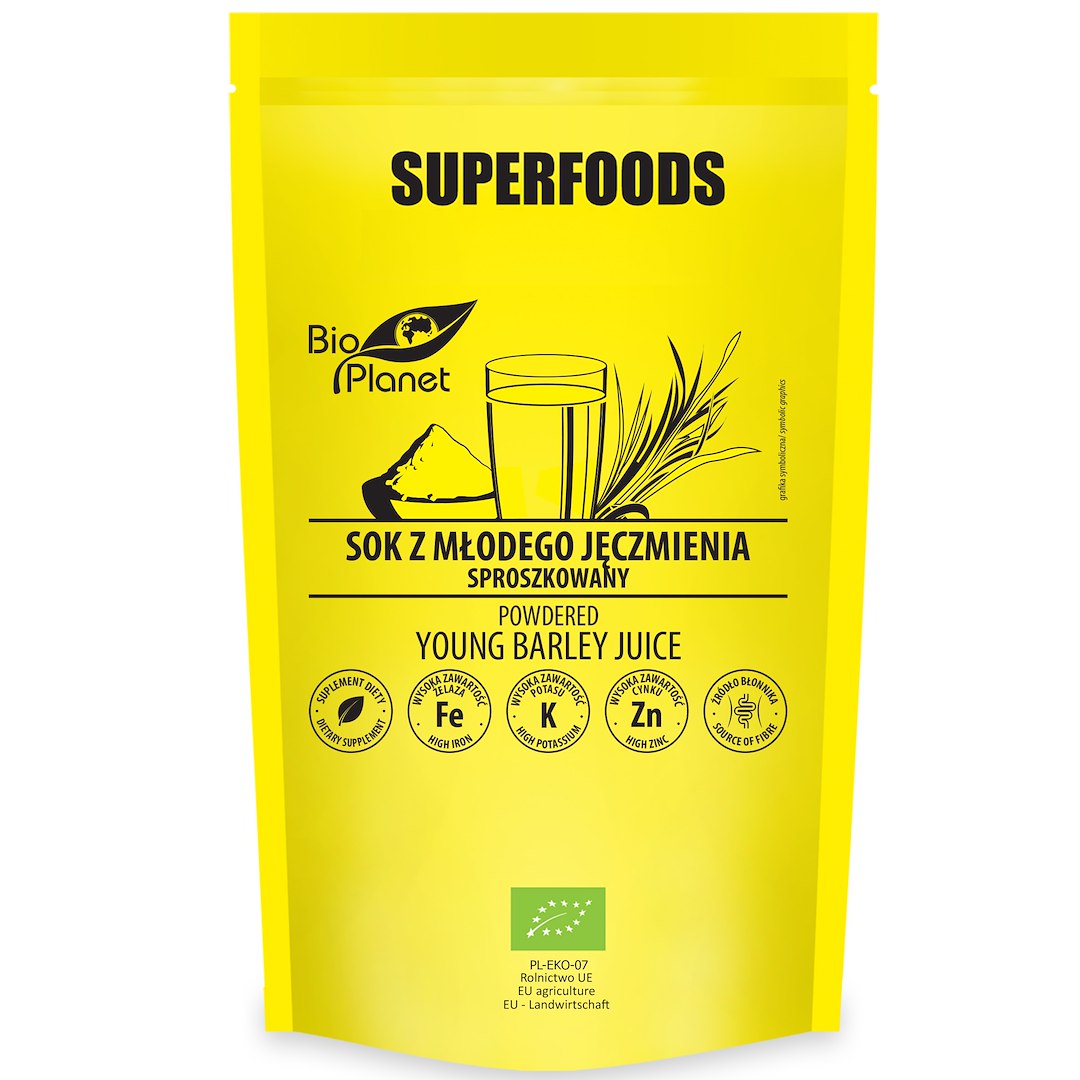 SOK Z MŁODEGO JĘCZMIENIA SPROSZKOWANY BIO 150 g - BIO PLANET