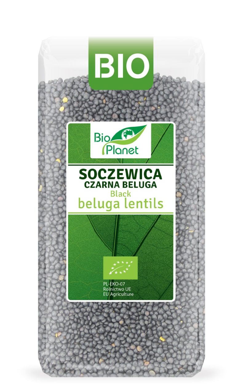 SOCZEWICA CZARNA BELUGA BIO 400 g - BIO PLANET